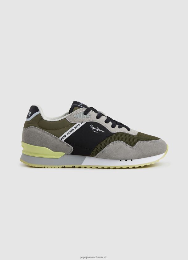london one kombinierte turnschuhe Männer Pepe Jeans khakigrün 84XH6T1223