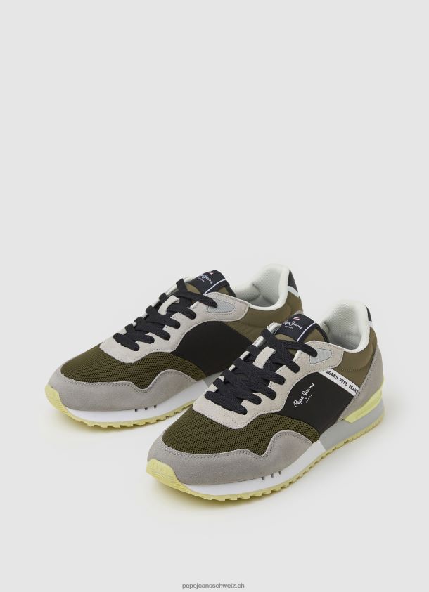 london one kombinierte turnschuhe Männer Pepe Jeans khakigrün 84XH6T1223