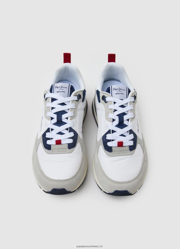 london pro kombinierte turnschuhe Männer Pepe Jeans Fabrik weiß 84XH6T1229