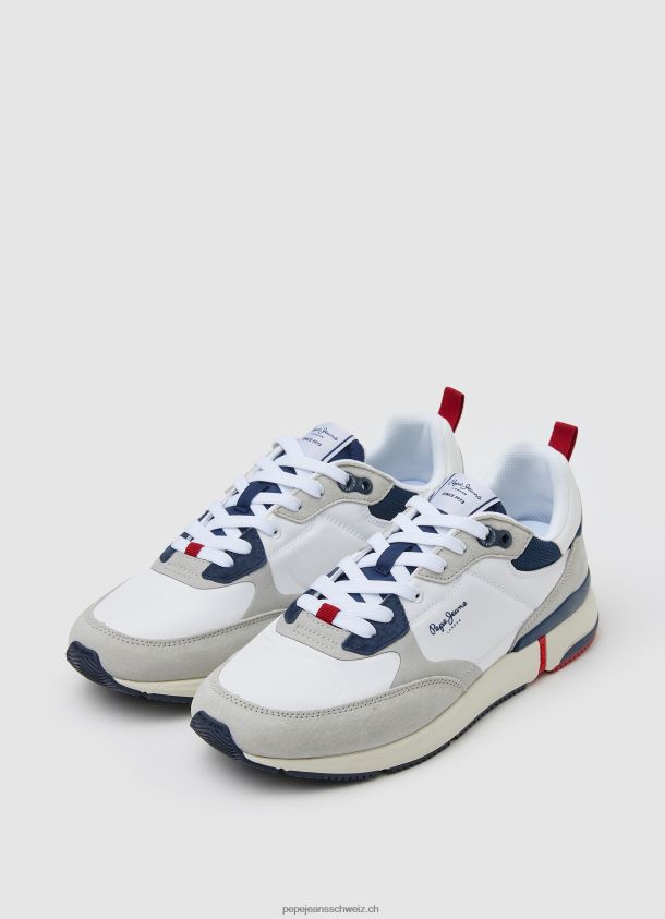 london pro kombinierte turnschuhe Männer Pepe Jeans Fabrik weiß 84XH6T1229