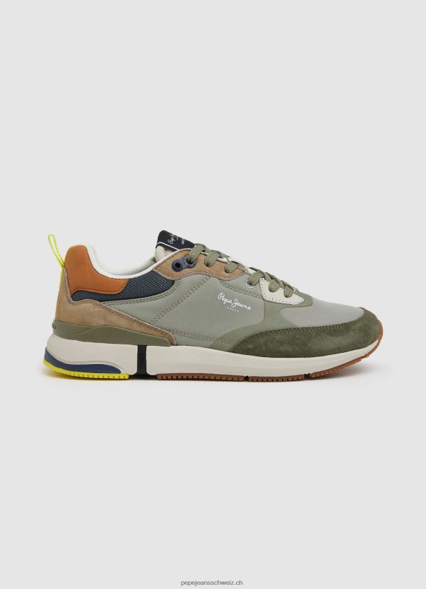 london pro kombinierte turnschuhe Männer Pepe Jeans khakigrün 84XH6T1188