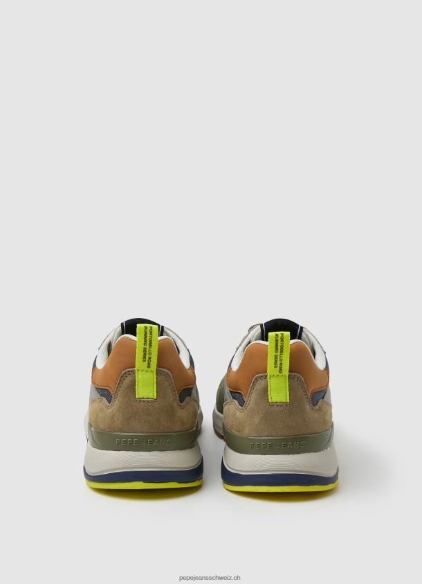 london pro kombinierte turnschuhe Männer Pepe Jeans khakigrün 84XH6T1188