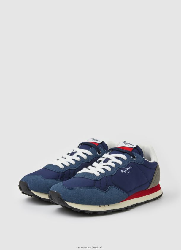 natch männliche Retro-Turnschuhe Männer Pepe Jeans Marine 84XH6T1235