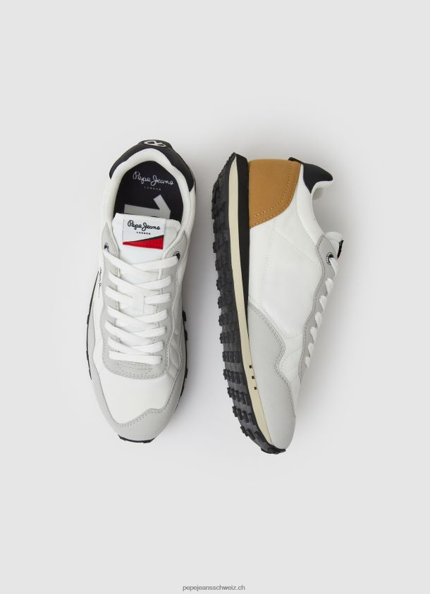 natch männliche Retro-Turnschuhe Männer Pepe Jeans Weiss 84XH6T1236