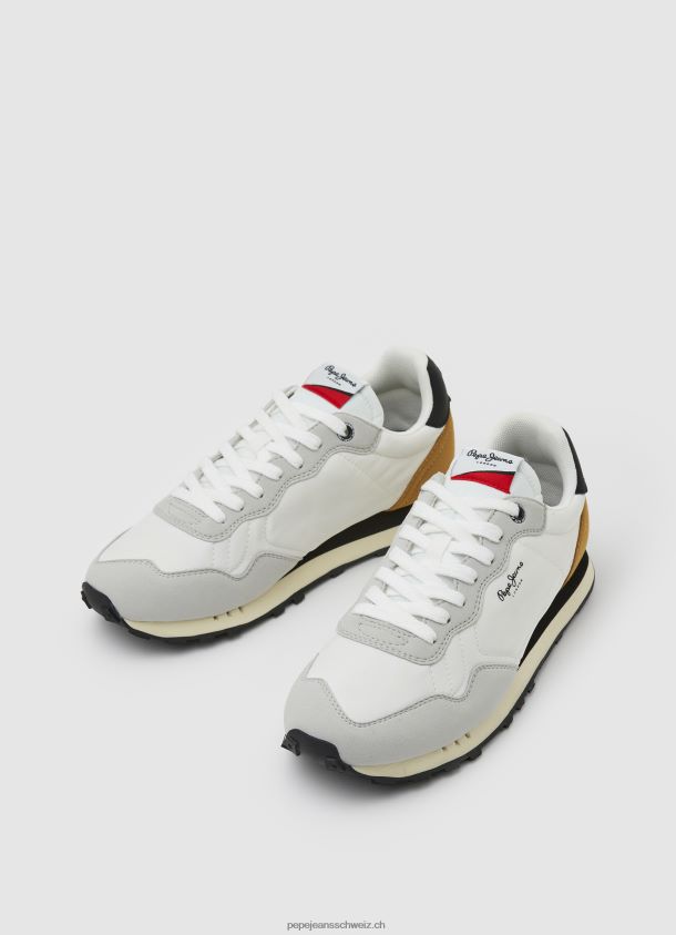 natch männliche Retro-Turnschuhe Männer Pepe Jeans Weiss 84XH6T1236