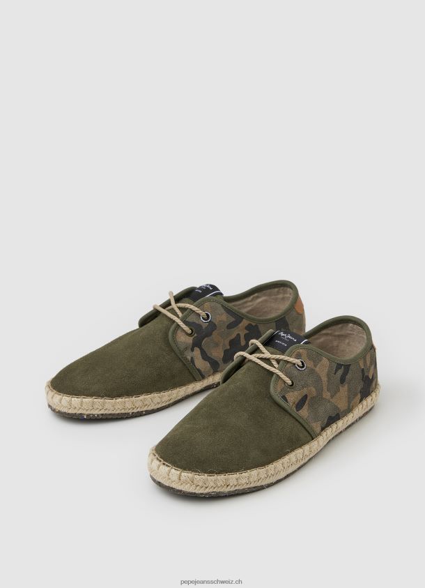 touristische claic blucher turnschuhe Männer Pepe Jeans khakigrün 84XH6T1249