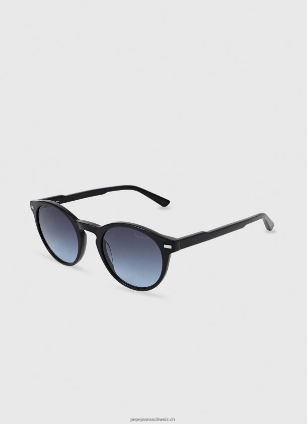 Runde Sonnenbrille Männer Pepe Jeans Schwarz 84XH6T1305