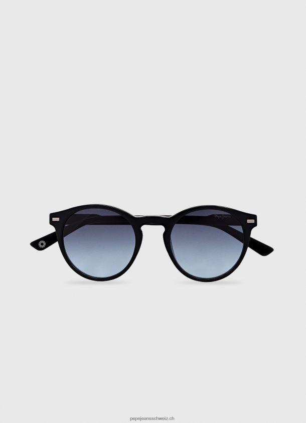 Runde Sonnenbrille Männer Pepe Jeans Schwarz 84XH6T1305