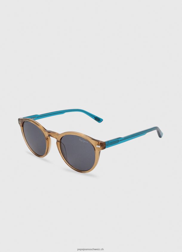 Runde Sonnenbrille Männer Pepe Jeans ockergelb 84XH6T1304
