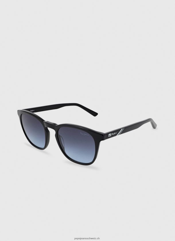 Wayfarer-Sonnenbrille Männer Pepe Jeans Schwarz 84XH6T1303