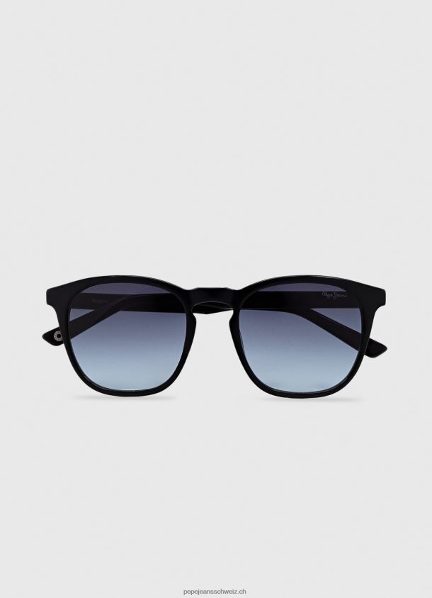 Wayfarer-Sonnenbrille Männer Pepe Jeans Schwarz 84XH6T1303