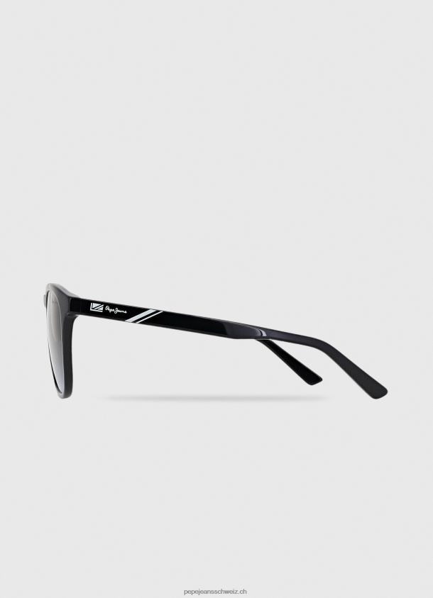 Wayfarer-Sonnenbrille Männer Pepe Jeans Schwarz 84XH6T1303