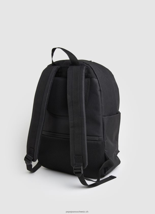 Stoffrucksack mit Liniendetails Männer Pepe Jeans Schwarz 84XH6T1294